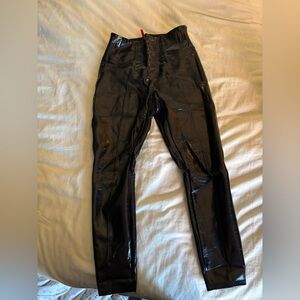 SPANX Black Shiny Leggings